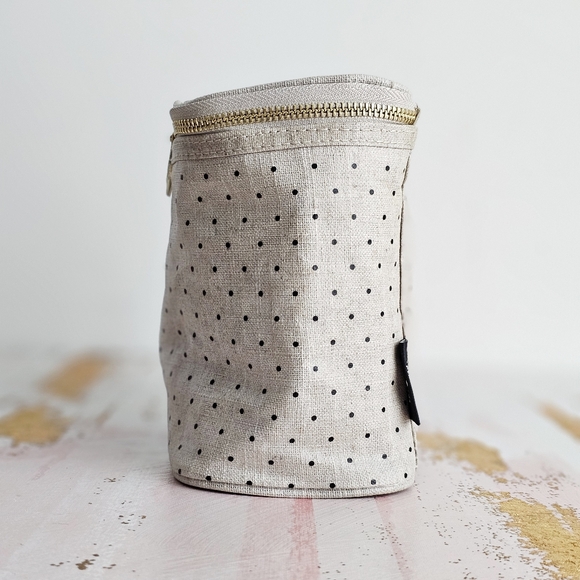 Kate Spade New York Lunch Tote Deco Dots Out to Lunch Coated Linen Cover - Picture 7 of 16